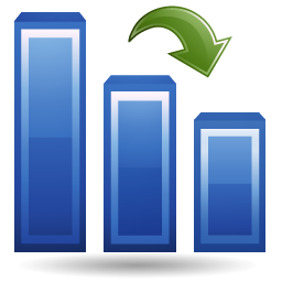 Histogram down icon free download as PNG and ICO formats, VeryIcon.com