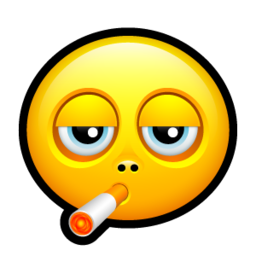 Smiley smoking icon free download as PNG and ICO formats, VeryIcon.com